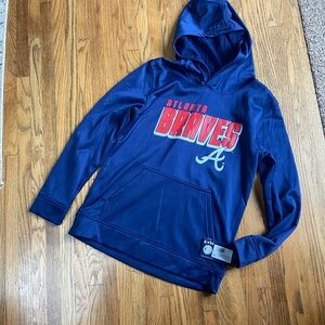 NWT Atlanta Braves Kids Hoodie - Blue